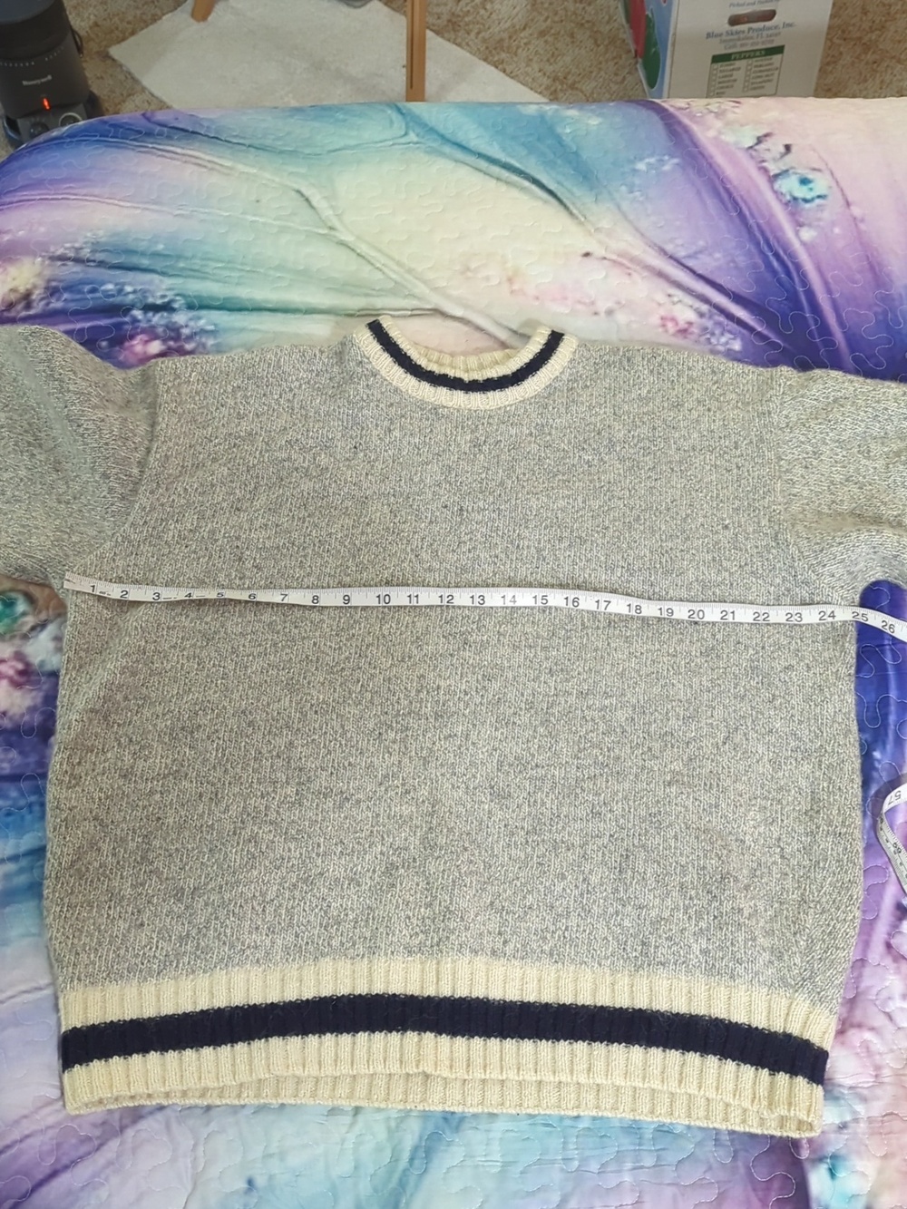 Boathouse Row Wool Sweater Size Large | Cozy Heavy Knit Cabin Cottagecore - Picture 5 of 16